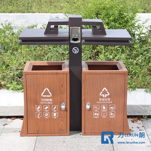 景區(qū)垃圾桶 定制垃圾桶 熱轉印垃圾桶 仿木紋垃圾桶